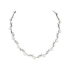 Lido Pearls Freshwater Pearl and Cubic Zirconia Leaf Necklace C22W