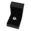 9ct White Gold 1.29cts Tanzanite and 0.80cts Diamond Cluster Ring | H&H