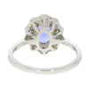 9ct White Gold 1.29cts Tanzanite and 0.80cts Diamond Cluster Ring | H&H
