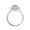 9ct White Gold 1.29cts Tanzanite and 0.80cts Diamond Cluster Ring | H&H