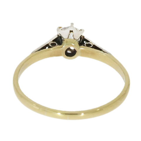 Pre Owned 9ct Yellow Gold 0.40ct Diamond Solitaire Ring | H&H Jewellers