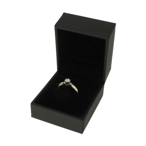 Pre Owned 9ct Yellow Gold 0.22ct Diamond Solitaire Ring | H&H Jewellers