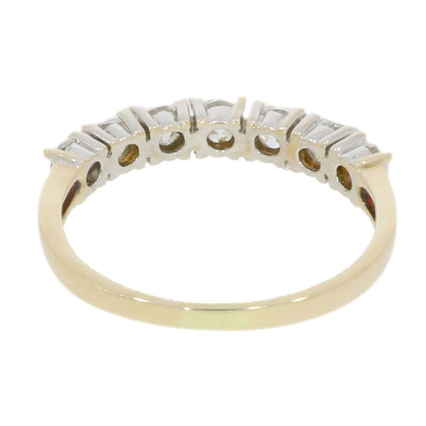 Pre Owned 9ct Yellow Gold Cubic Zirconia Half Eternity Ring | H&H Jewellers