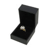 Pre Owned 9ct Yellow Gold Sapphire and 0.45cts Diamond Cluster Ring