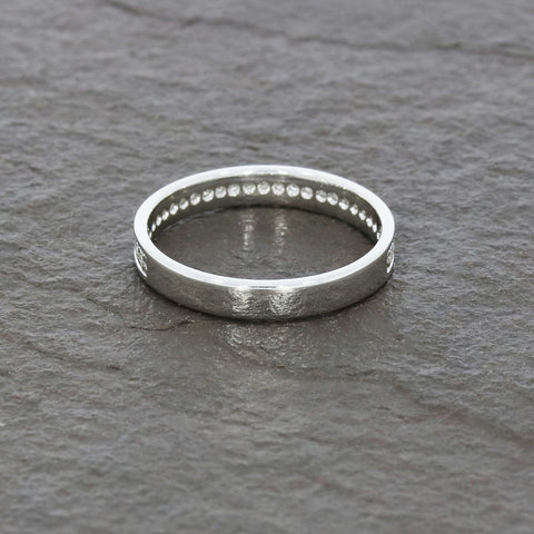 Pre Owned 9ct White Gold 0.15ct Diamond Half Eternity Ring | H&H