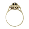Pre Owned 9ct Yellow Gold Sapphire and Cubic Zirconia Cluster Ring