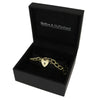 Pre Owned 9ct Yellow Gold Charm Bracelet With Padlock Fasten | H&H