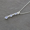 Pre Owned 9ct White Gold Diamond and Tanzanite Pendant | H&H Jewellers