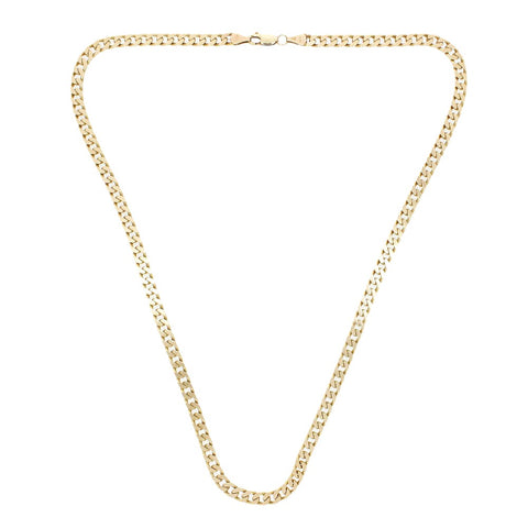 Pre Owned 9ct Yellow Gold Mens Curb Chain | H&H Family Jewellers