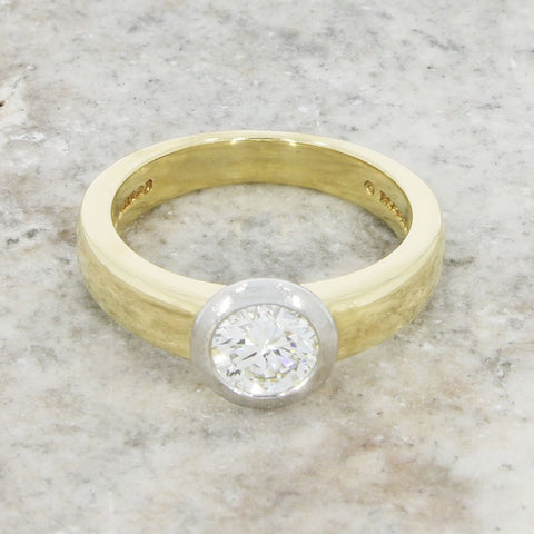 Pre Owned Ladies 18ct Yellow Gold Boodles Diamond Solitaire Ring | H&H 