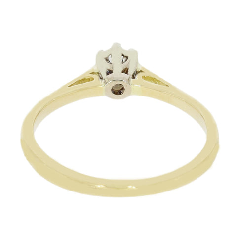 Pre Owned 18ct Yellow Gold 0.16cts Diamond Solitaire Ring