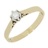Pre Owned 9ct Yellow Gold 0.15cts Diamond Solitaire Ring