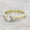 Pre Owned 9ct Yellow Gold 0.15cts Diamond Solitaire Ring