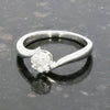 Pre Owned 9ct White Gold 0.10cts Diamond Cluster Ring