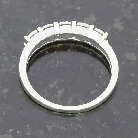 Pre Owned 9ct White Gold Half Eternity Diamond Ring
