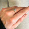 Pre Owned 9ct Yellow Gold Topaz and Diamond Heart Shape Ring