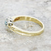 Pre Owned 9ct Yellow Gold Topaz and Diamond Heart Shape Ring