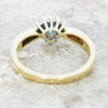 Pre Owned 9ct Yellow Gold Topaz and Diamond Heart Shape Ring