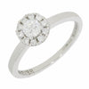 Pre Owned 18ct White Gold 0.40cts Diamond Halo Ring