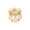 Pre Owned Rare Pandora 14ct Gold Diamond Set Crown Charm 750453D CH1234