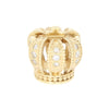 Pre Owned Rare Pandora 14ct Gold Diamond Set Crown Charm 750453D CH1234