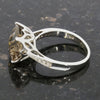 Pre Owned Ladies 9ct White Gold Smokey Quartz and Diamond Ring