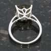 Pre Owned Ladies 9ct White Gold Smokey Quartz and Diamond Ring