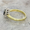 Pre Owned 18ct Yellow Gold Sapphire and Diamond Cluster Ring
