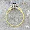 Pre Owned 18ct Yellow Gold Sapphire and Diamond Cluster Ring