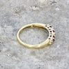 Pre Owned 9ct Yellow Gold Ruby and Diamond Half Eternity Ring | H&H
