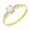 Pre Owned Ladies 18ct Yellow Gold 0.15cts Diamond Solitaire Ring | H&H