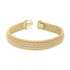 Pre Owned Quadri 18ct Three Colour Gold Mesh Design Bracelet | H&H