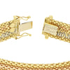 Pre Owned Quadri 18ct Three Colour Gold Mesh Design Bracelet | H&H