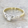 Pre Owned 18ct Yellow Gold 0.15cts Diamond Solitaire Ring
