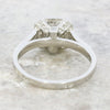 Pre Owned Platinum 0.50cts Diamond Princess Halo Ring