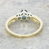 Pre Owned 9ct Yellow Gold Sapphire and Diamond Ladies Ring