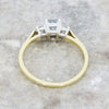 Pre Owned 18ct Yellow Gold Aquamarine and Diamond Trilogy Ring