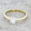Pre Owned 9ct Yellow Gold Diamond Solitaire Ring