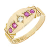 Pre Owned Vintage 15ct Yellow Gold Ruby and Diamond Ring | H&H