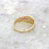 Pre Owned Vintage 15ct Yellow Gold Ruby and Diamond Ring | H&H