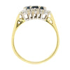 Pre Owned 18ct Yellow Gold Sapphire and 0.24cts Diamond Cluster Ring | H&H