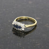 Pre Owned 18ct Yellow Gold Sapphire and 0.24cts Diamond Cluster Ring | H&H