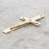 Pre Owned 9ct Yellow Gold Large Crucifix Cross Pendant