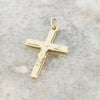 Pre Owned 9ct Yellow Gold Small Crucifix Cross Pendant