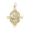 Pre Owned 9ct Yellow Gold St Christophers Cross Pendant