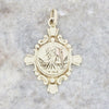 Pre Owned 9ct Yellow Gold St Christophers Cross Pendant
