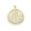 Pre Owned 9ct Yellow Gold Large St Christopher Pendant