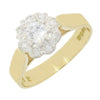 Pre Owned Vintage Style 18ct Yellow Gold Diamond Cluster Ring