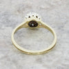 Pre Owned 9ct Yellow Gold Sapphire and Diamond Cluster Ring