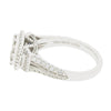 Pre Owned Vera Wang 18ct White Gold 0.95cts Diamond Cluster Ring